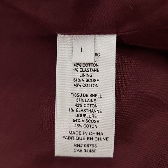 Rebecca Taylor Techy Houndstooth Jacket Womens Large Wool Blend Button Cropped - Picture 13 of 13